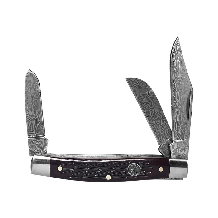 Red jigged bone stockman Knife