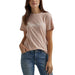 Women`s Western Retro Short-Sleeve Graphic T-Shirt Peach
