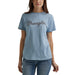 Women`s Western Retro Short-Sleeve Graphic T-Shirt Ashley Blue