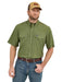 Men's Green Western Performance Shirt