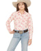 Girls Pink Cowboy Print Shirt