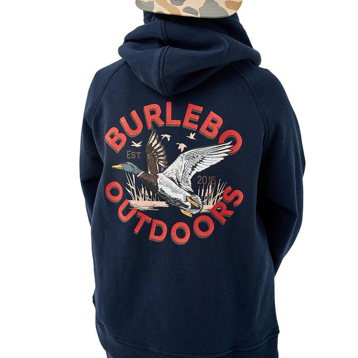 Youth Old School Duck Hunt Navy Fleece Hoodie