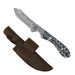Sendero Caper Stainless Steel Fixed Blade Knife w/Leather Sheath (