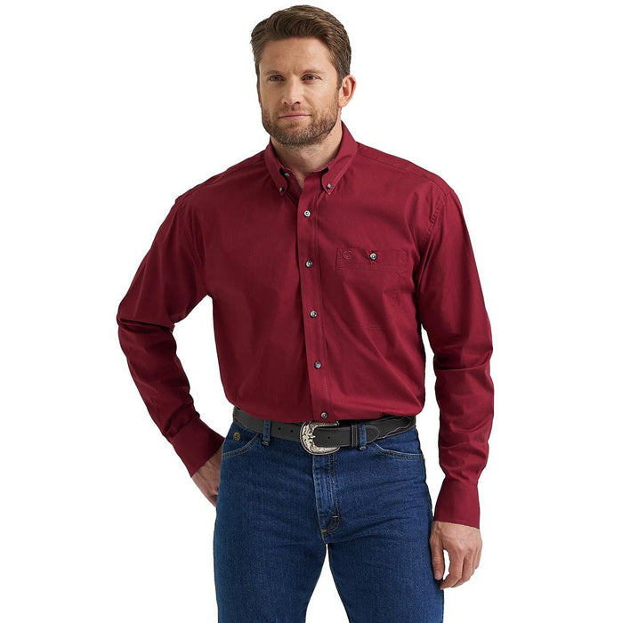 Men's George Strait Wine Shirt