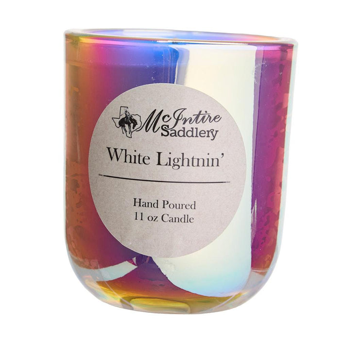 White Lightnin' Candle