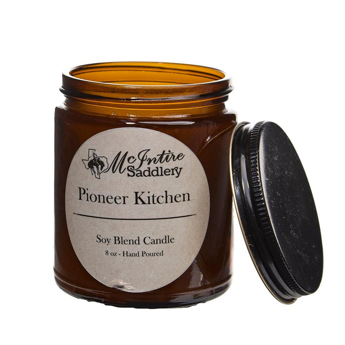 Pioneer Kitchen Amber Glass Candle