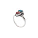 Turquoise & Coral Ring