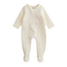 Girl's Ivory Quilted Heart Sleeper