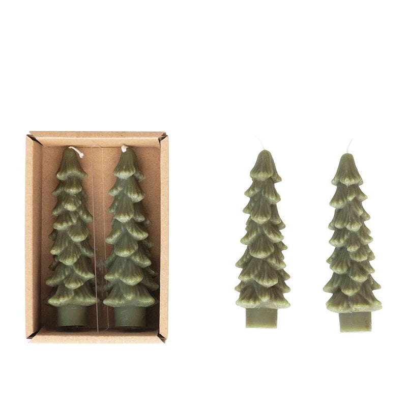 Unscented Green Tree Candles