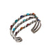 Three Stone Strand Cuff Bracelet