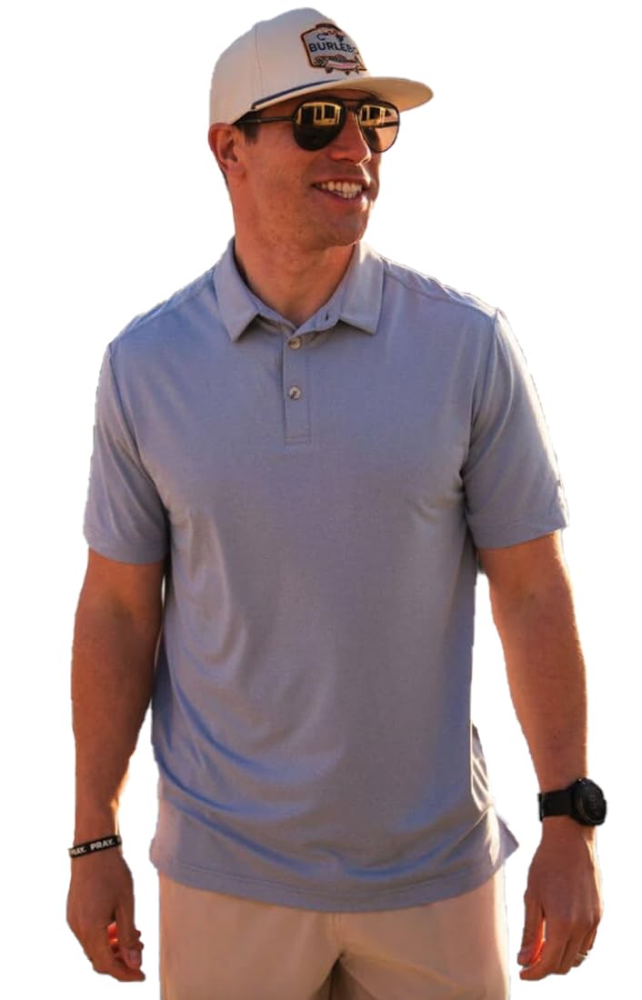 Men's Sky Blue Performance Polo