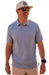 Men's Sky Blue Performance Polo