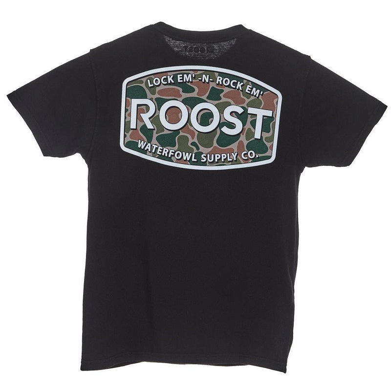 Men's Roost Black Camo Tee Shirt