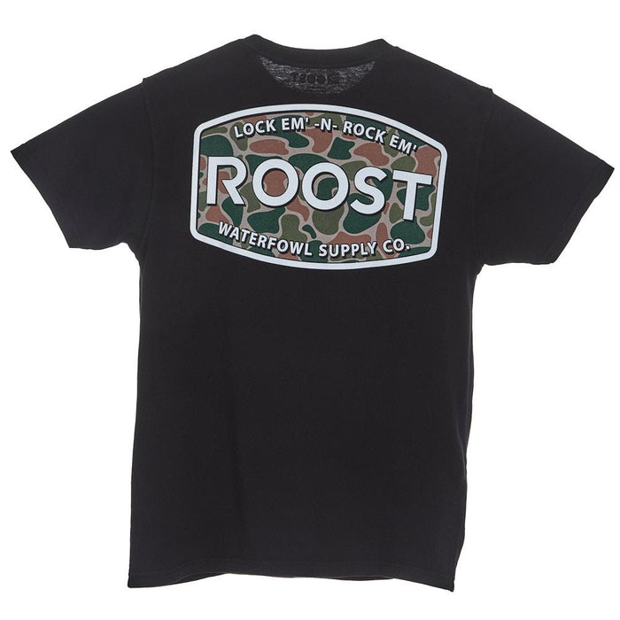 Men's Roost Black Camo Tee Shirt