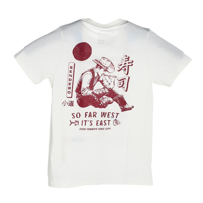 Men's Vintage White So Far West Tee Shirt