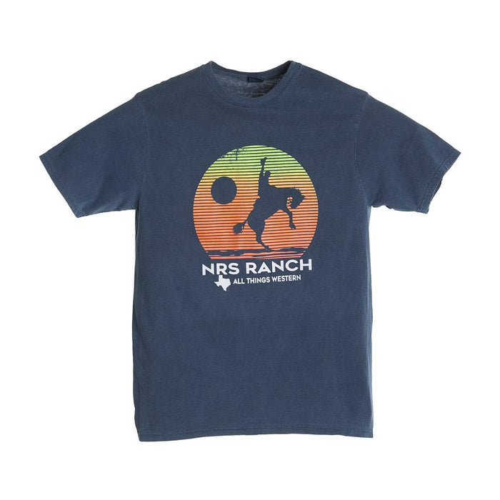 Bucking Horse Sunset Indigo Tee Shirt