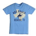 Light Blue Bucking Horse Texas Logo Tee Shirt