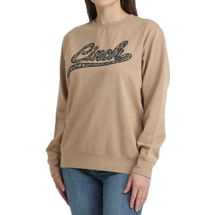 Women's Brown Logo Fleece Sweatshirt