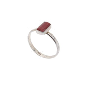 Coral Rectangle Ring
