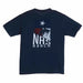 Texas Flag Stacked Logo Navy Tee Shirt