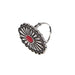 Red Accent Concho Ring