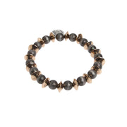 Faux Navajo Pearl with Gold Stretch Bracelet