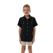 Youth Black Western Performance Shirt