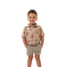 Youth Cowboy Up Khaki Polo