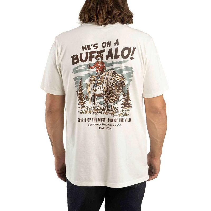 Men's Vintage White Buffalo Tee Shirt