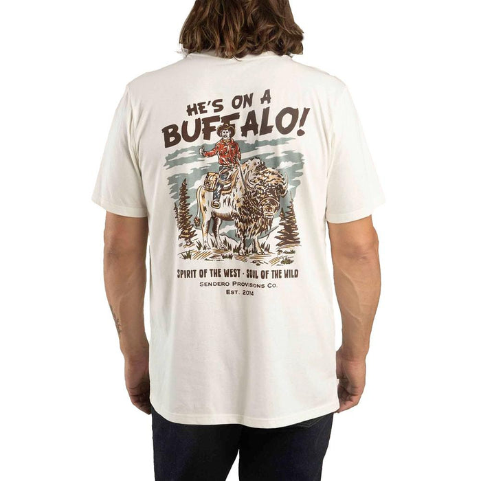 Men's Vintage White Buffalo Tee Shirt