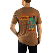 Men's Light Brown Danger Cowboy Tee Shirt