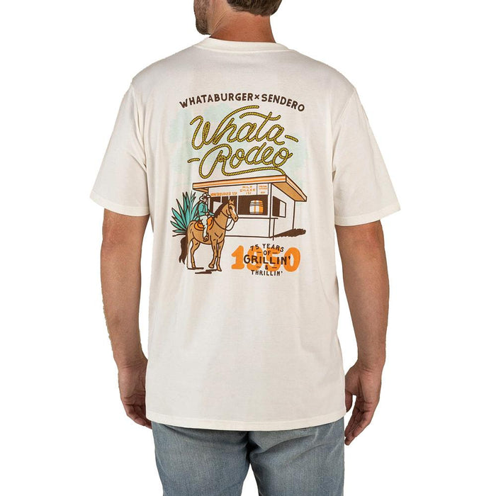 Men's Vintage White Whata Rodeo Tee Shirt