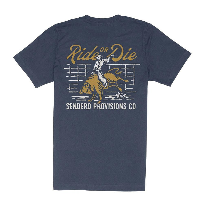 Men's Navy Ride Or Die Tee Shirt