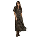 Women's La Dahlia Black Floral Dress