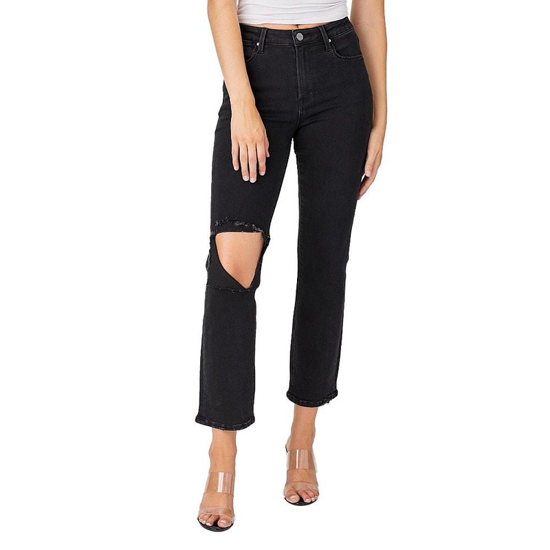 Women's Black Distressed Jeans