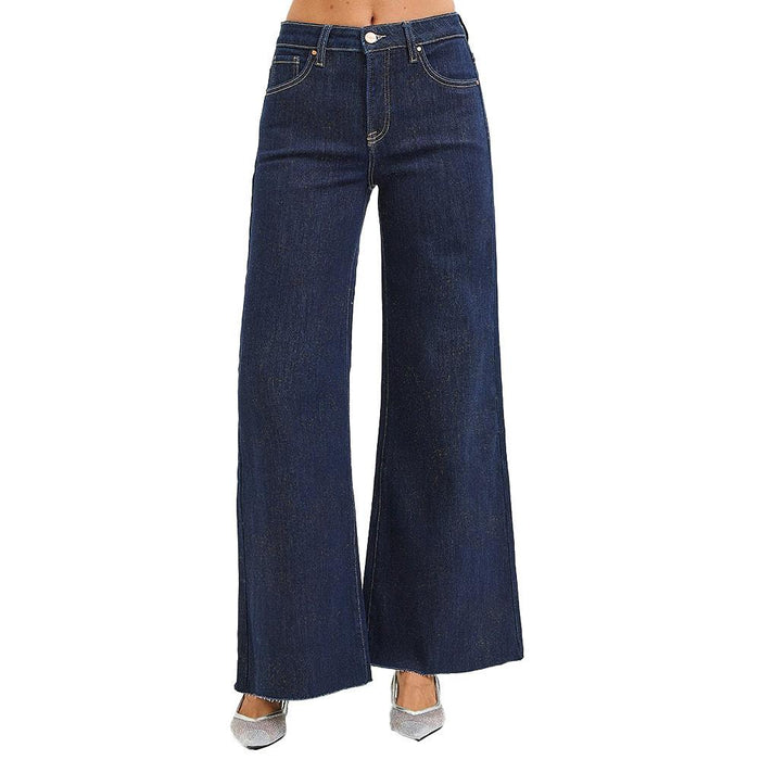 Women's Dark Lurex Palazzo Pants