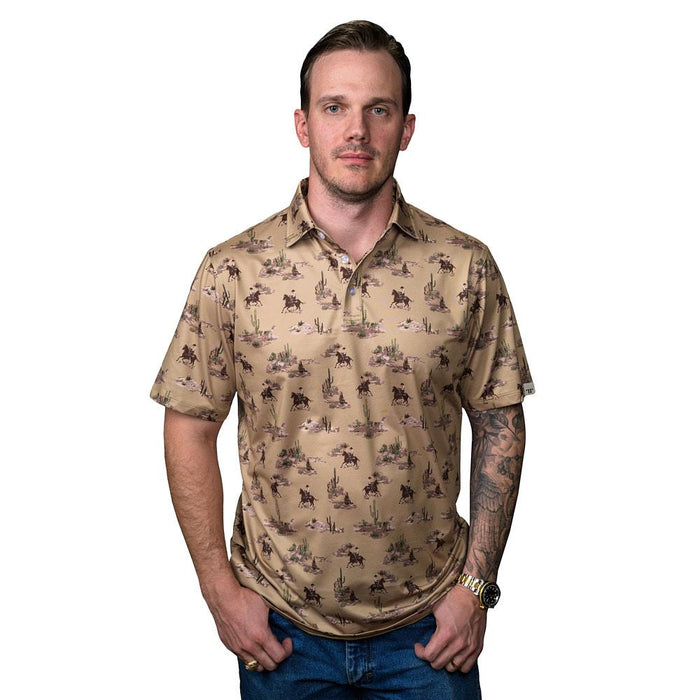 Men's Colt Brown Short Sleeve Polo