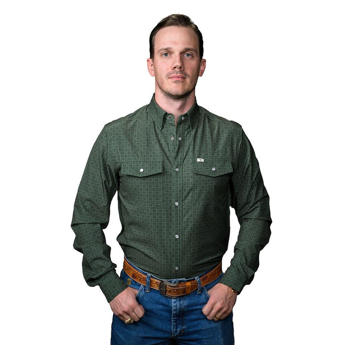 Men's Green Collin Long Sleeve Shirt