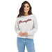 Women's White Tencel Logo Sweater