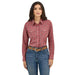 Women's Wine Western Snap Shirt