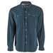 Men's Navy Long Sleeve Snap Shirt