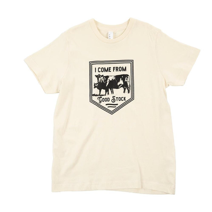 Boy's I Come From Good Stock Natural Tee Shirt