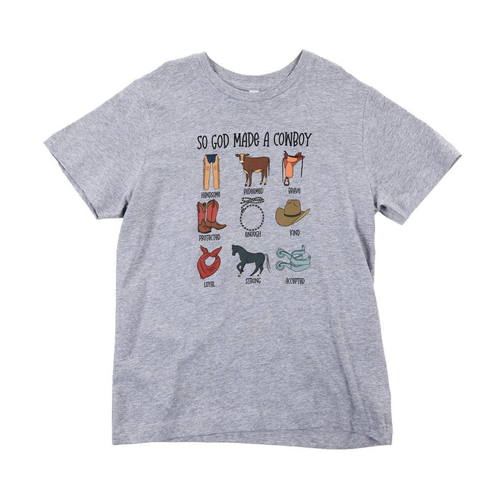 Boy's So God Made A Cowboy Tee Shirt