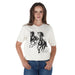 Women's Off White Running Horses Tee Shirt