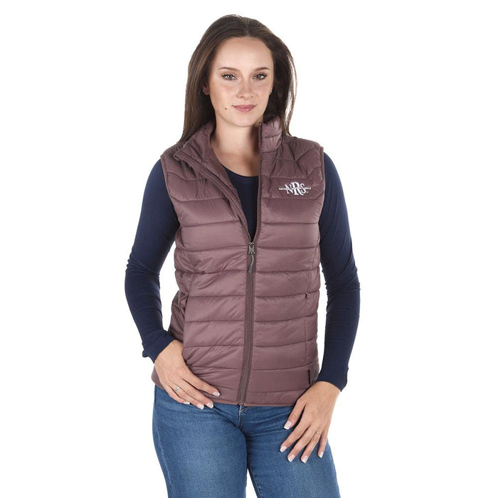 Texas Rose Taupe Puffer Vest