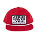 Red & White Jesus Loves You Cap