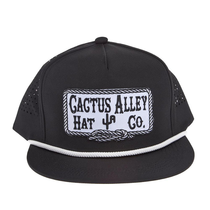 Square Knot Black & White Cap