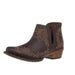 Women's Brown Faux Leather 7In Snip Toe Bootie