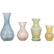 Assorted Debossed Glass Vase