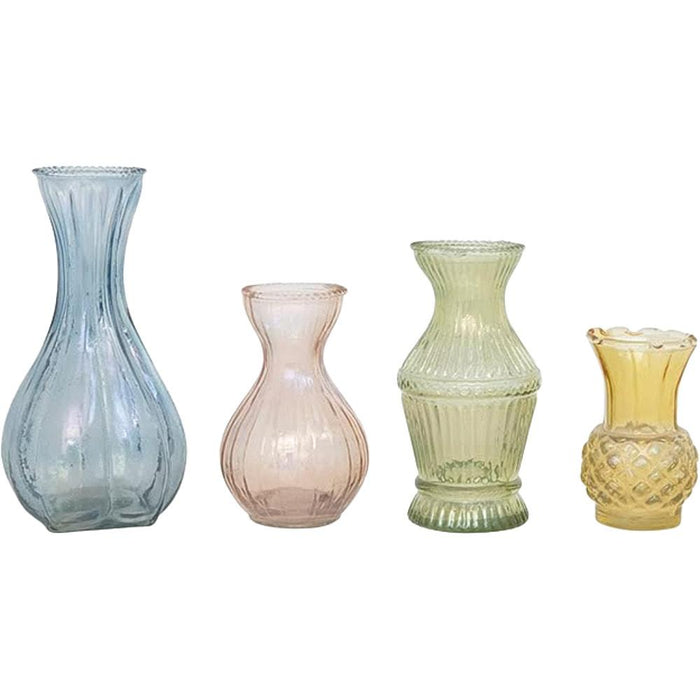 Assorted Debossed Glass Vase